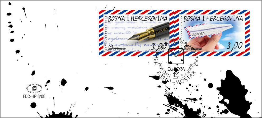 FDC - EUROPA 2008. - Pismo