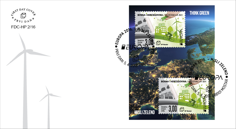 FDC - EUROPA 2016. - Misli zeleno