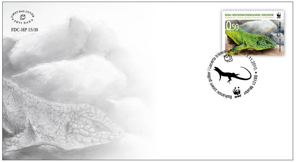 FDC - Fauna 2010. - Balkanski zeleni gušter