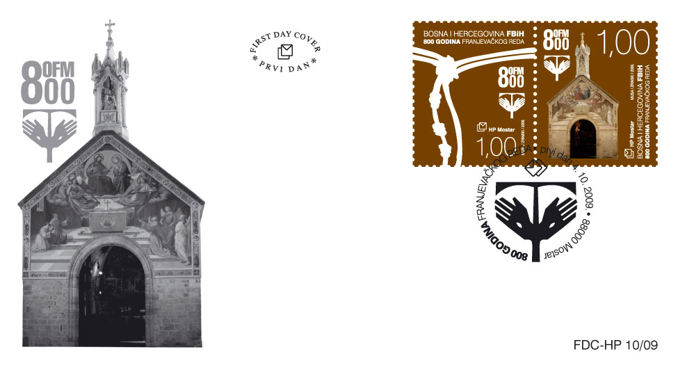 FDC - 800 godina Franjevačkog reda