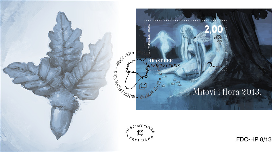 FDC - Mitovi i flora 2013. - Hrast cer