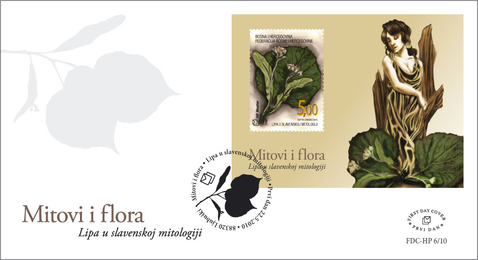 FDC - Mitovi i flora 2010. - Lipa u slavenskoj mitologiji