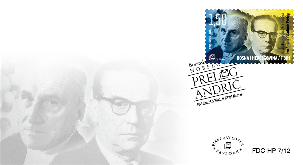 FDC - Bosanskohercegovački nobelovci - Ivo Andrić i Vladimir Prelog