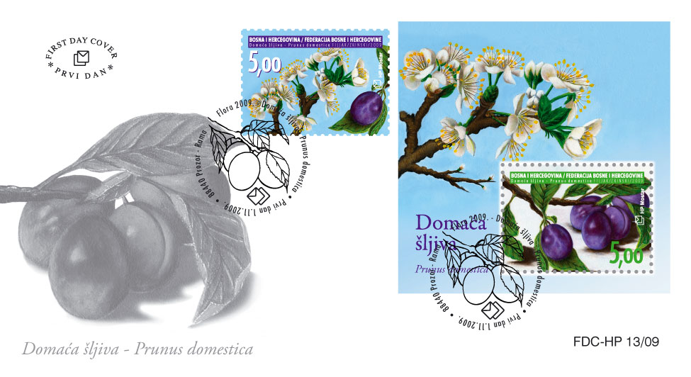 FDC - Flora 2009. - Domaća šljiva