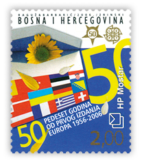 50 godina od prvog izdanja marke EUROPA (zastave)