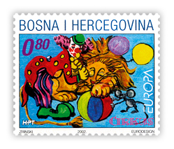 EUROPA 2002. - Cirkus (lav i klaun)
